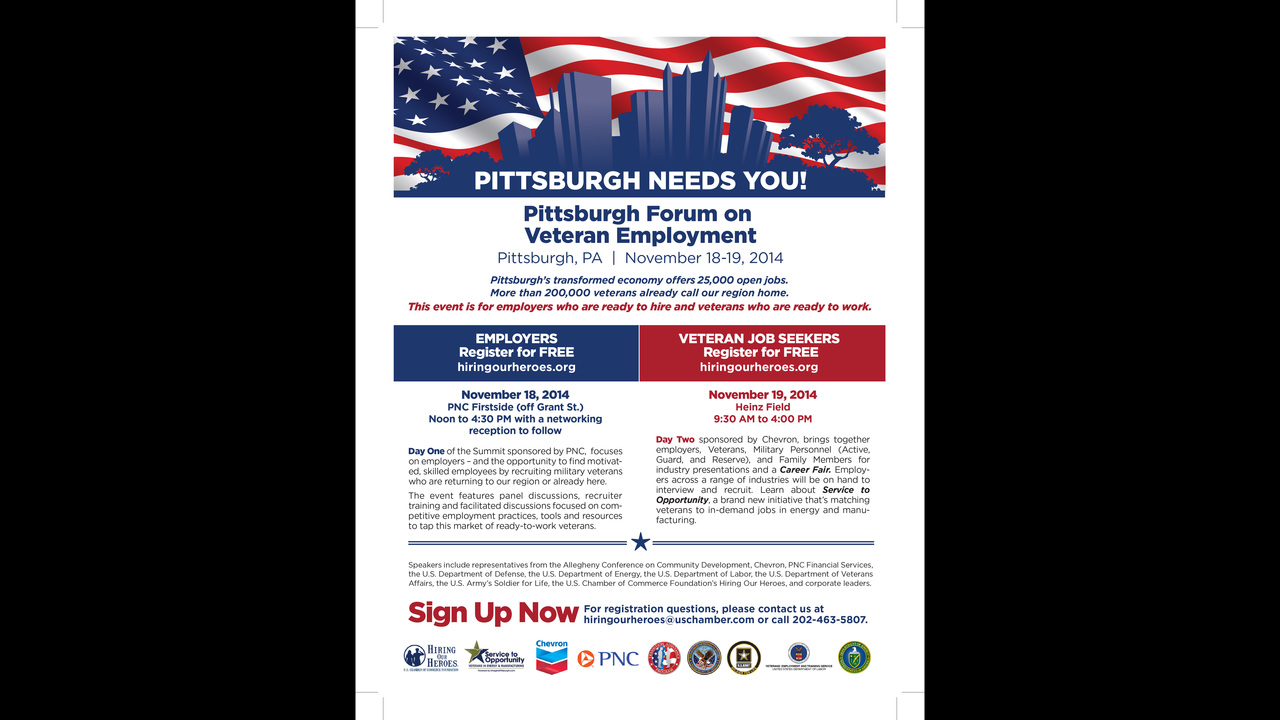hiring heroes career fair for veterans today at heinz field wpxi