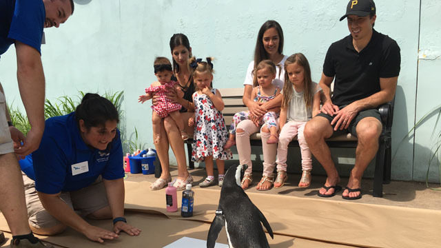 Marc-Andre Fleury, family meet penguin named in his honor ...