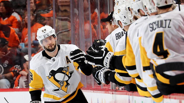 penguins flyers penguins blow out flyers 5 0 take 3 1 lead in philadelphia flyers theme song